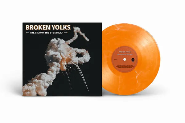 Broken Yolks - The View of the Bystander - Orange with White Marbling