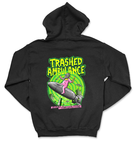 Trashed Ambulance – Future Considerations Baby Bomb Hoodie (Double Sided)