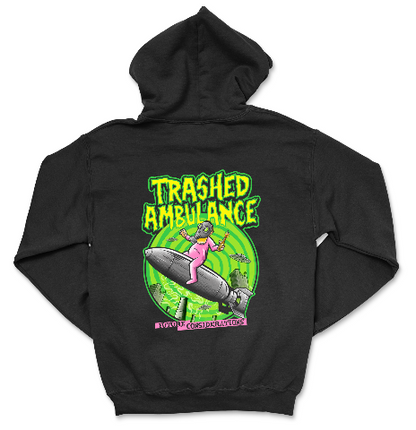 Trashed Ambulance – Future Considerations Baby Bomb Hoodie (Double Sided)